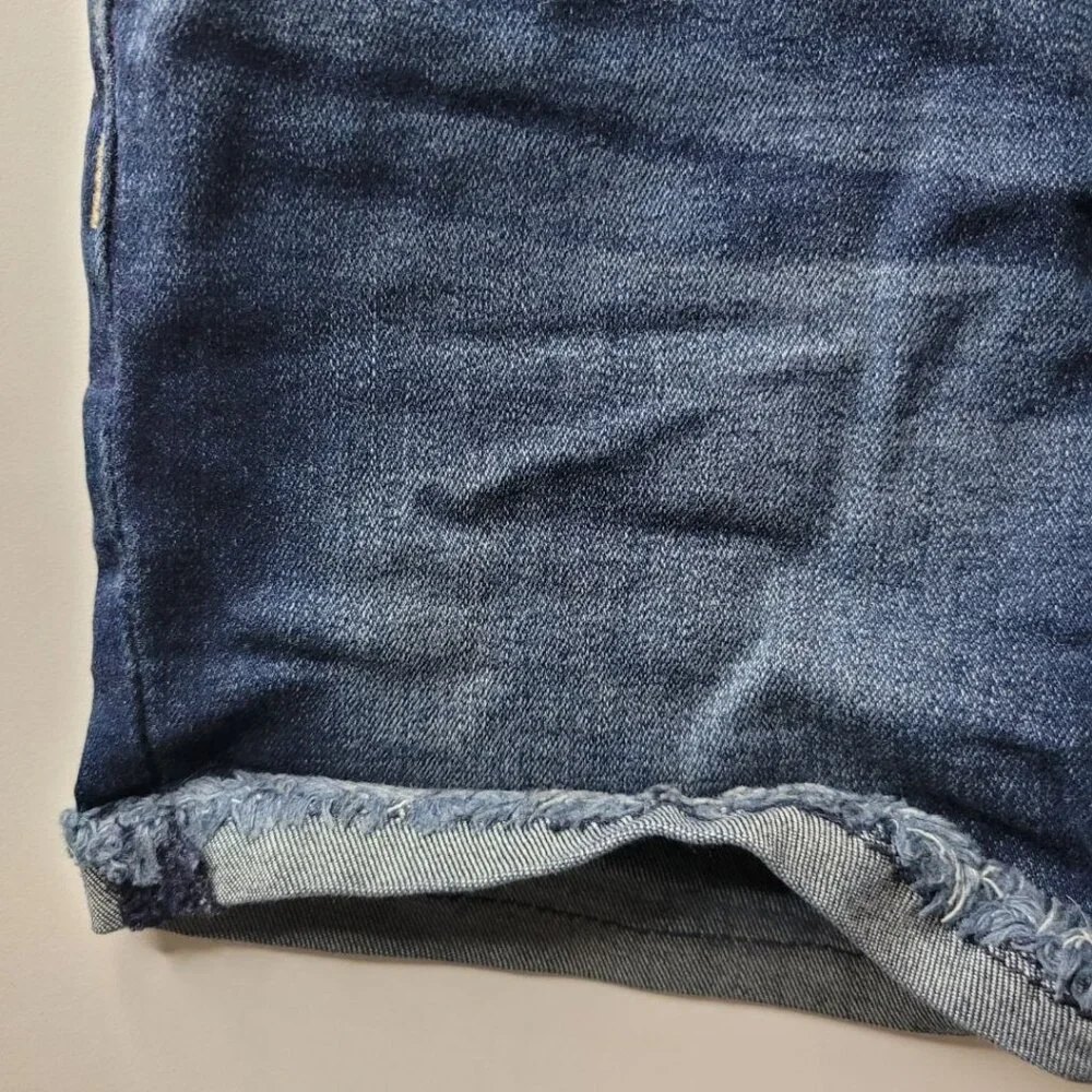 Justice Jean Shorts‎ Girls Size 12 Denim Rolled Distressed Cuffs